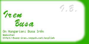 iren busa business card