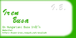 iren busa business card